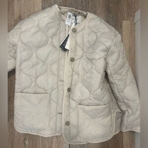 Aritizia Cream Quilted Jacket